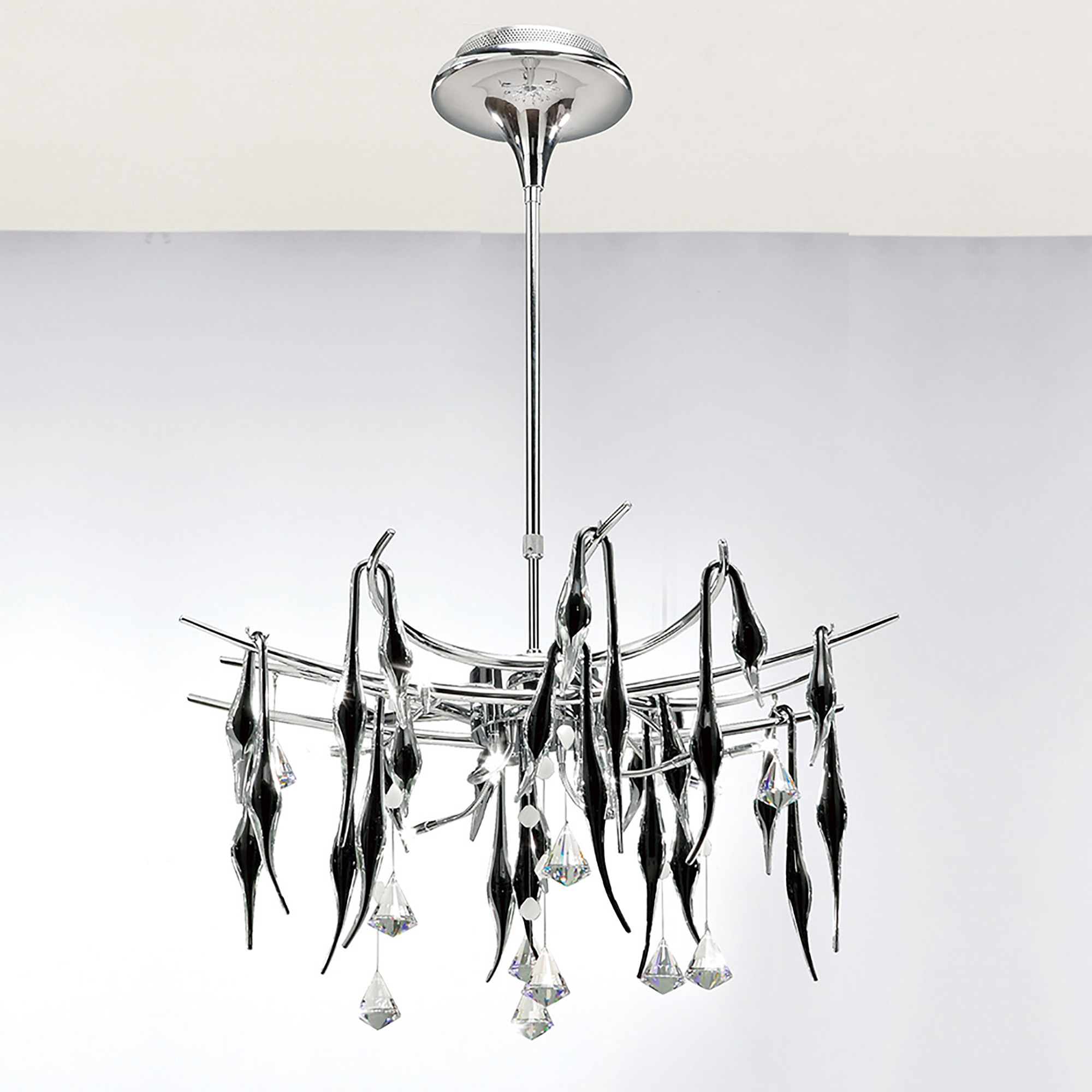 IL50412  Cygnet Crystal Pendant 11 Light